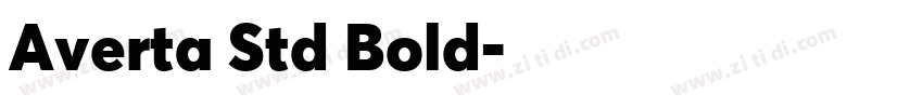 Averta Std Bold字体转换